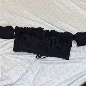 Black bikini top